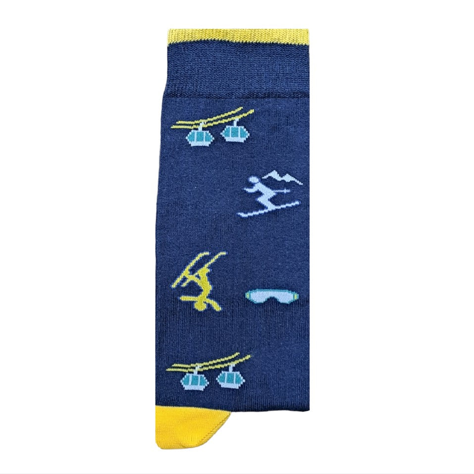 Chaussette Ski Rigolote  Mes Chaussettes Fantaisie