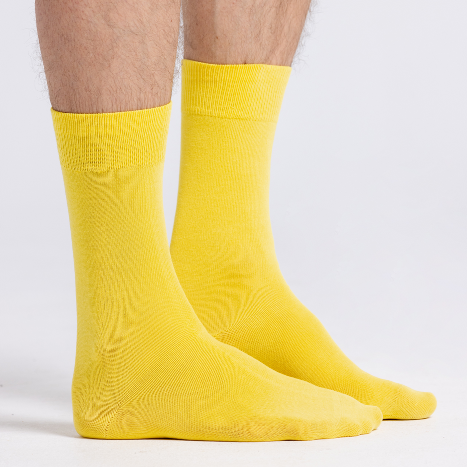 Les Unies - Chaussettes Jaunes  - Coton Bio - 39/45
