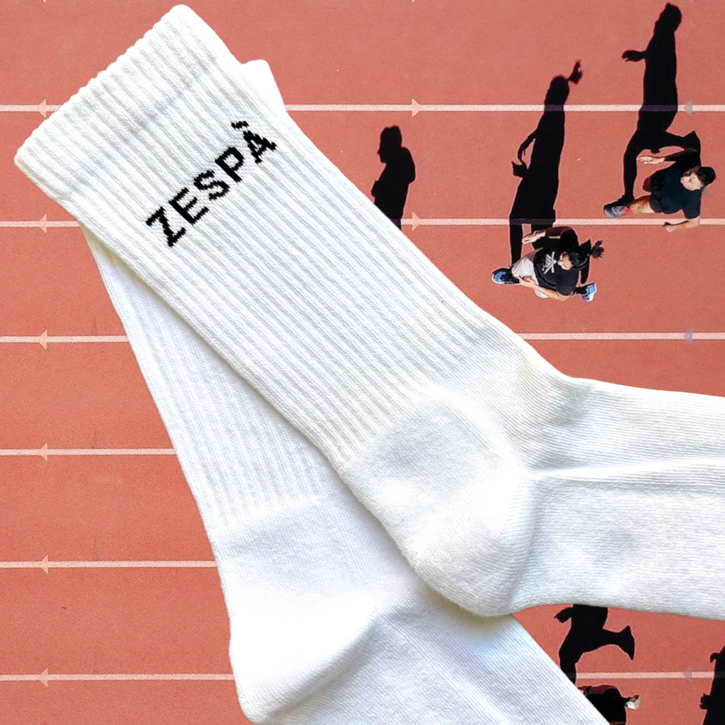 Chaussettes sport Blanches tennis - Coton Bio