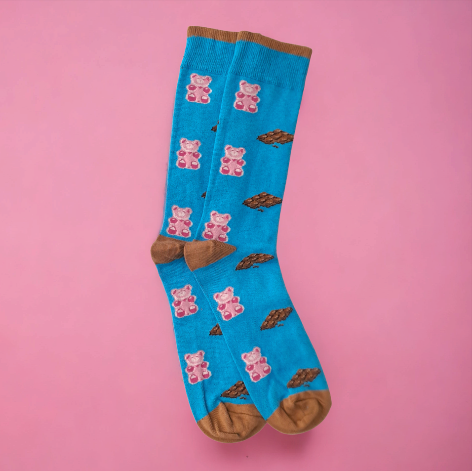 Chaussettes Guimauve et chocolat
