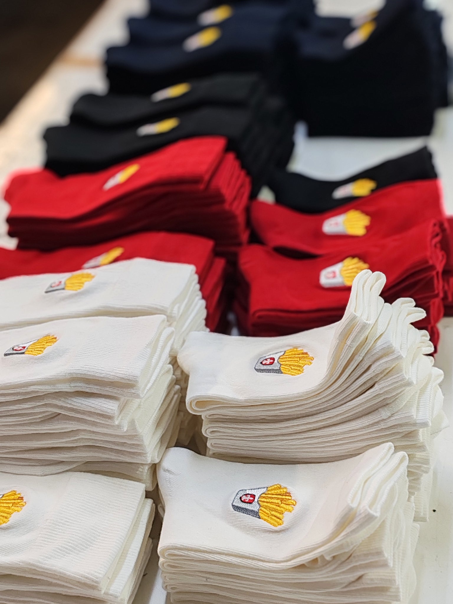 Chaussettes Brodées La frite du Nord