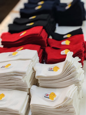 Chaussettes Brodées La frite du Nord