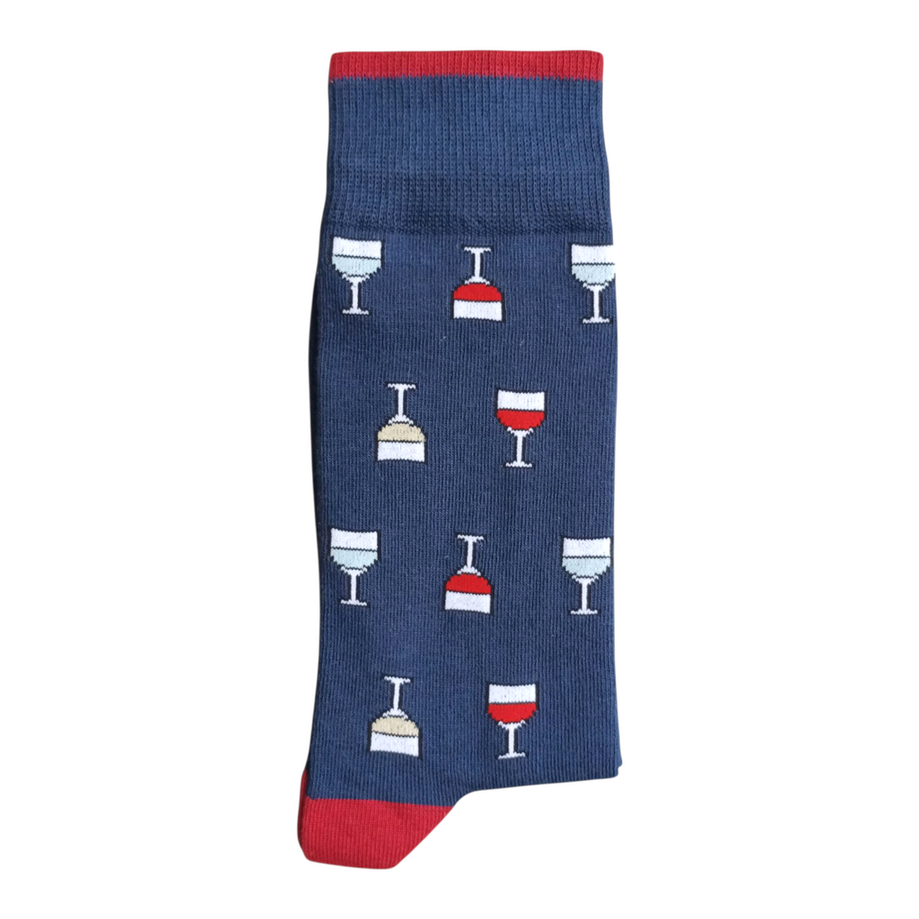 Chaussettes Les Verres De Vin