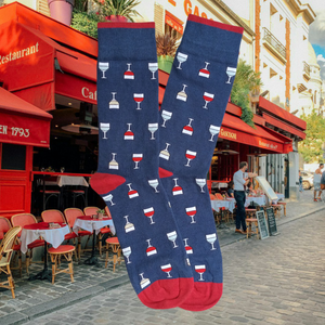 Chaussettes Les Verres De Vin