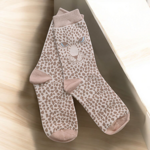 Chaussettes Les Félins (Beige)