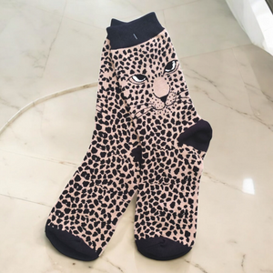 Chaussettes Les Félins (Marron et noir)