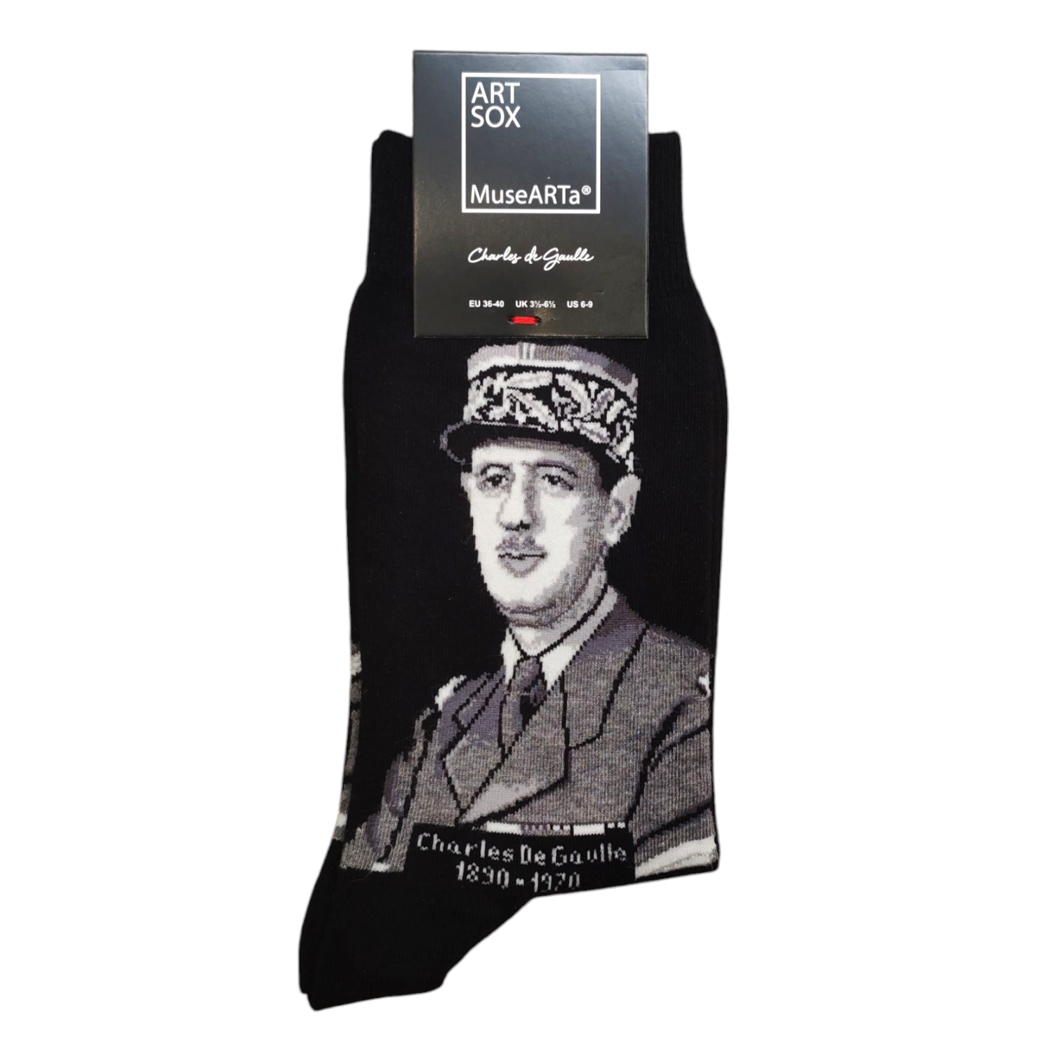 Les Artistiques - Science & Histoire - Chaussettes Charles de Gaulle