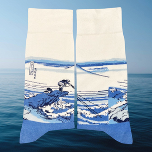Katsushika Hokusai - Chaussettes Kajikayawa dans la province de Kai