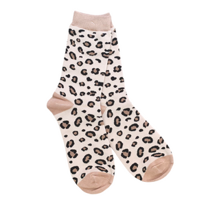 Chaussettes Les Léopards (Beige)