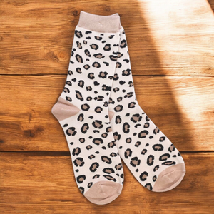 Chaussettes Les Léopards (Beige)
