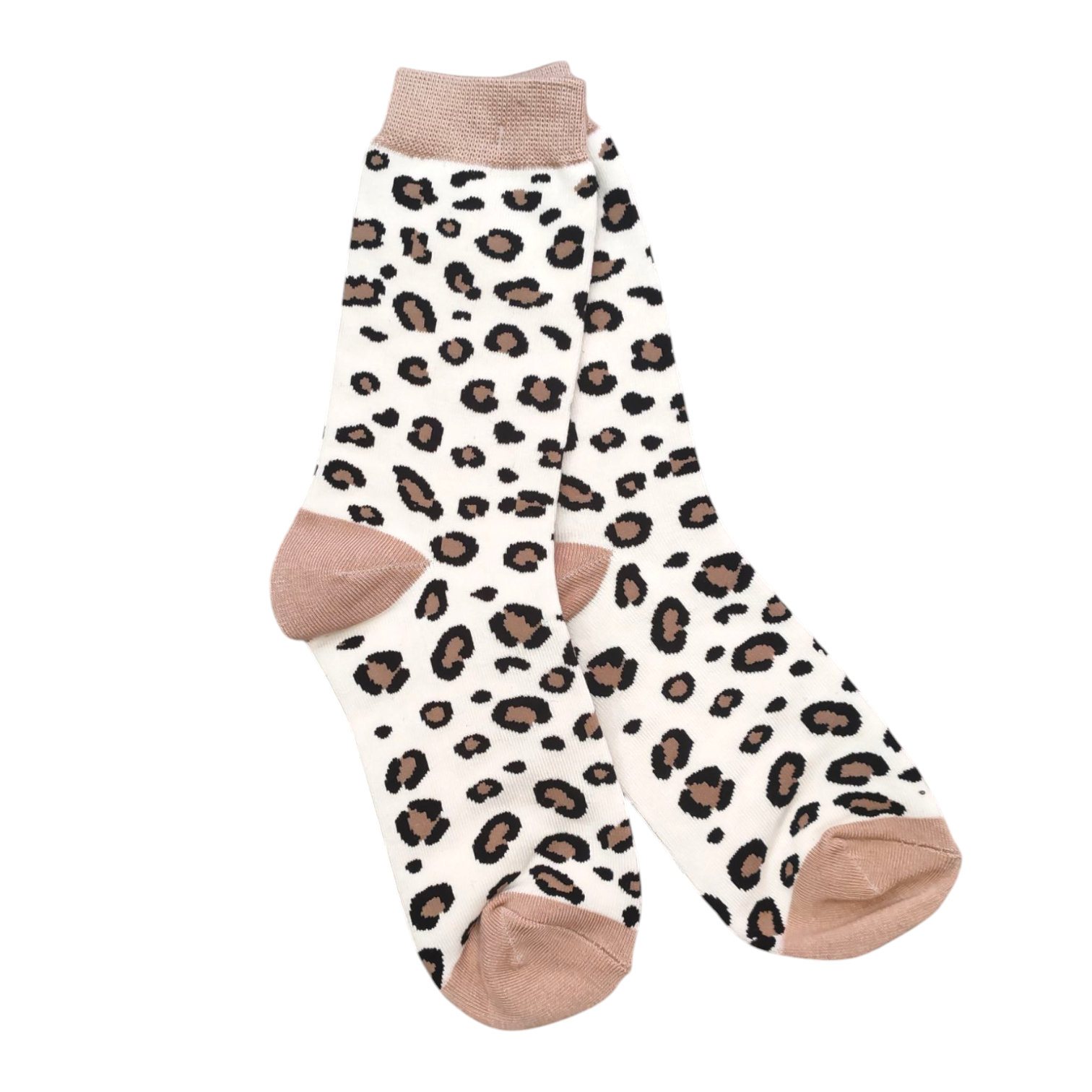 Chaussettes Les Léopards (Blanc)