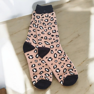 Chaussettes Les Léopards (Marron)