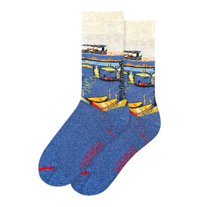 Vincent Van Gogh - Chaussettes Ponts sur la Seine près d'Asnières