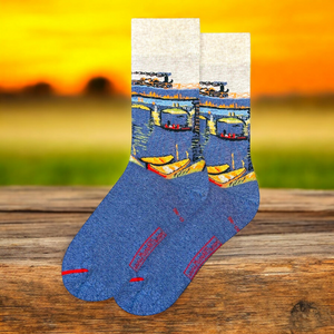Vincent Van Gogh - Chaussettes Ponts sur la Seine près d'Asnières