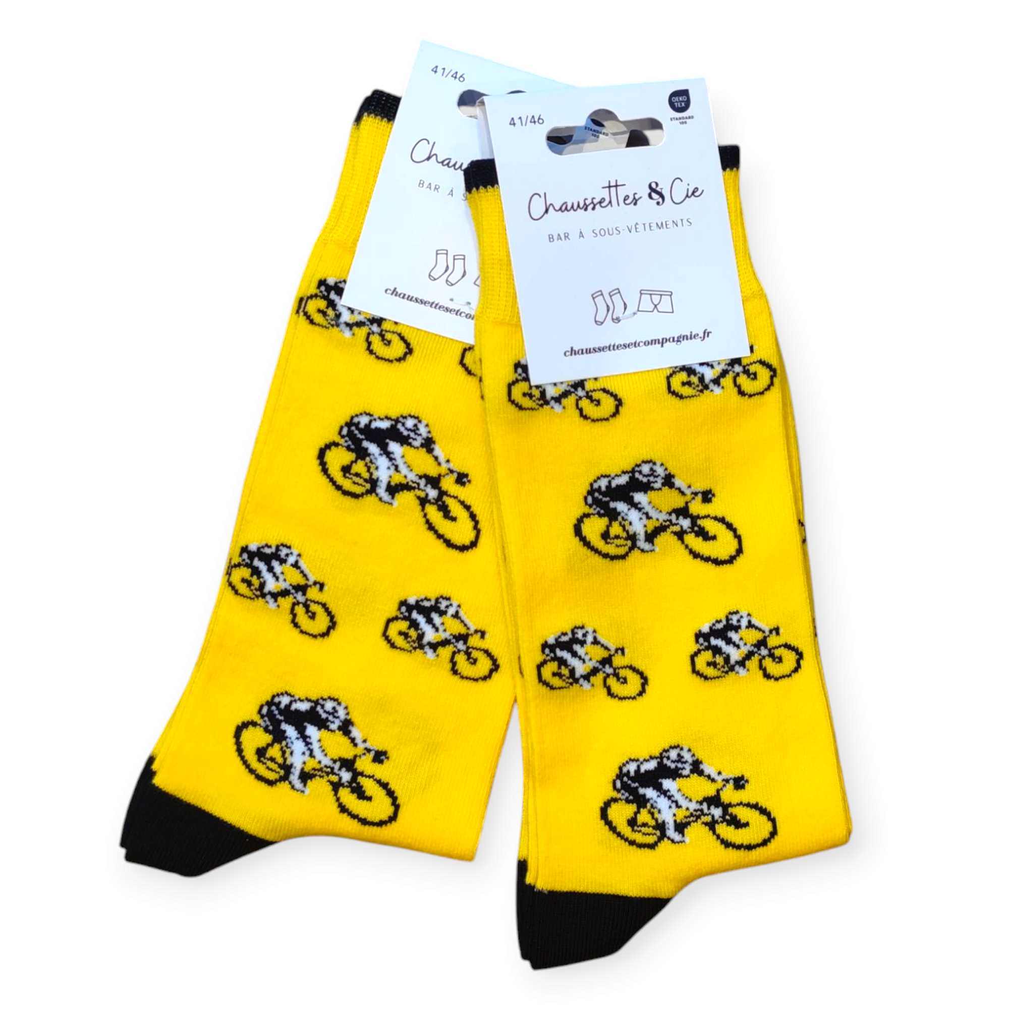 Chaussettes Guy Bras Chauffe Unisexe L/XL Jaune Néon Vélo Chaussettes Guy Bras Chauffe Unisexe L/XL Jaune Néon Vélo