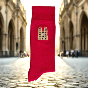 Chaussettes Brodées Notre Dame De Paris