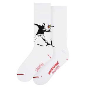Banksy Graffiti - Chaussettes Flower Bomber