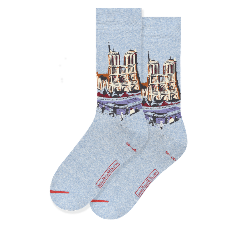 Les Artistiques - Maximilien Luce - Chaussettes Rives De Saint-michel Et Notre-dame