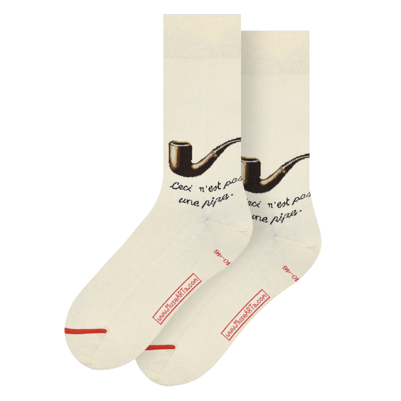 Rene Magritte - Chaussettes La Trahison Des Images (Ceci n'est pas une pipe)