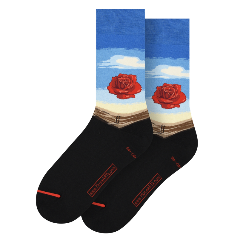 LES ARTISTIQUES - SALVADOR DALI - CHAUSSETTES LA ROSE MEDITATIVE