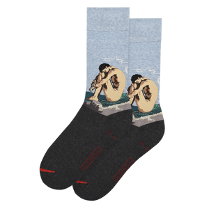 Les Artistiques - Hippolyte Flandrin - Chaussettes Jeune Homme Nu Assis Au Bord De La Mer