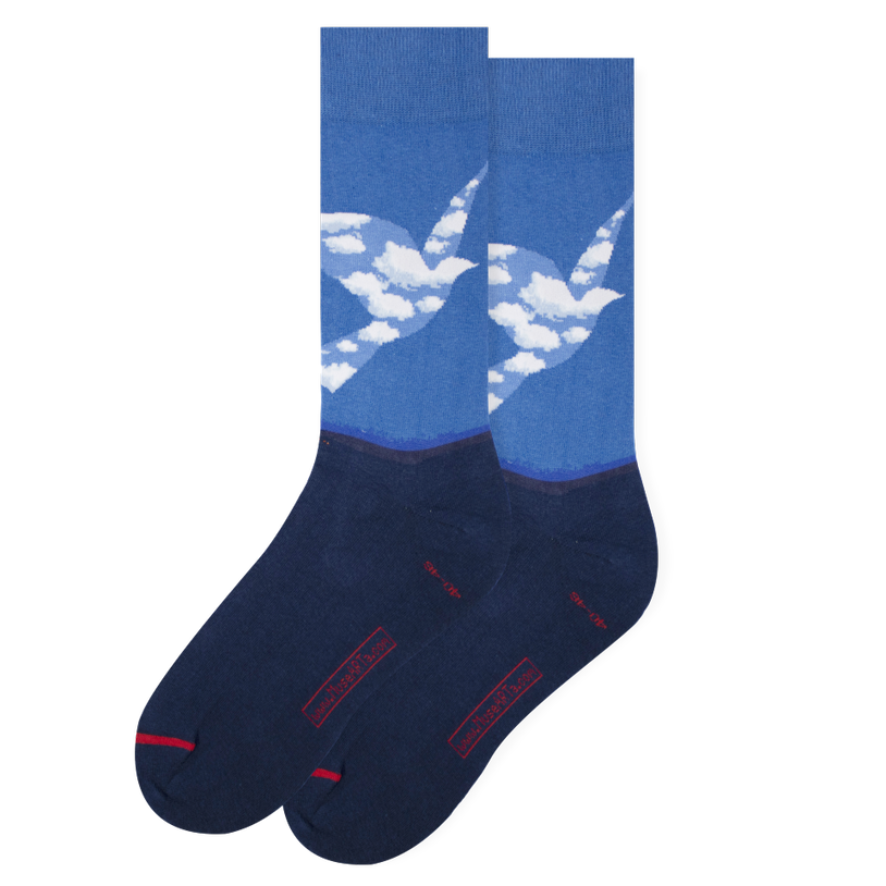 LES ARTISTIQUES - RENE MAGRITTE - CHAUSSETTES L'OISEAU DE CIEL