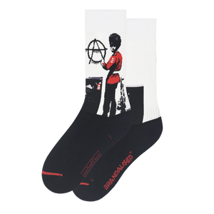 Les Artistiques - Banksy Graffiti - Chaussettes Soldat Anarchiste