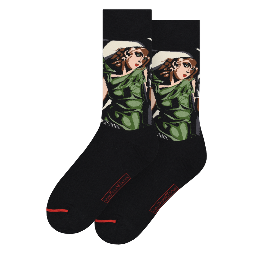 Les Artistiques - Tamara De Lempicka - Chaussettes Jeune Femme Avec Des Gants