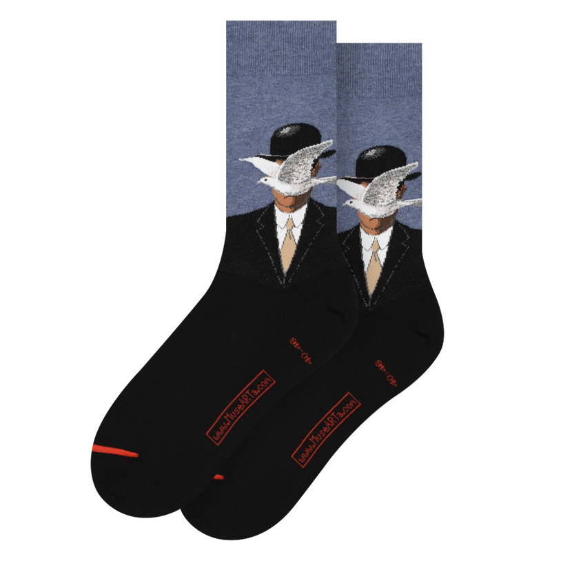 Les Artistiques - Rene Magritte - Chaussettes L'homme Au Chapeau Melon