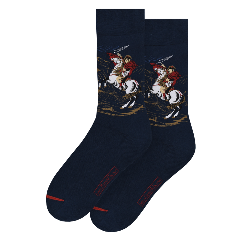 Les Artistiques - Jacques-louis David - Chaussettes Bonaparte Franchissant Le Grand-saint-bernard