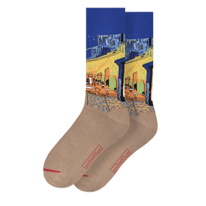 Les Artistiques - Vincent Van Gogh - Chaussettes Terrasse De Cafe Le Soir