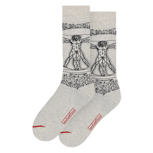 Les Artistiques - Leonardo De Vinci - Chaussettes Homme De Vitruve
