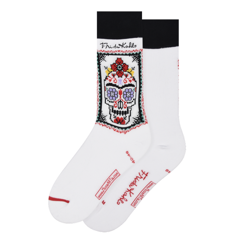Les Artistiques - Frida Kahlo - Chaussettes Crane Du Jour Des Morts