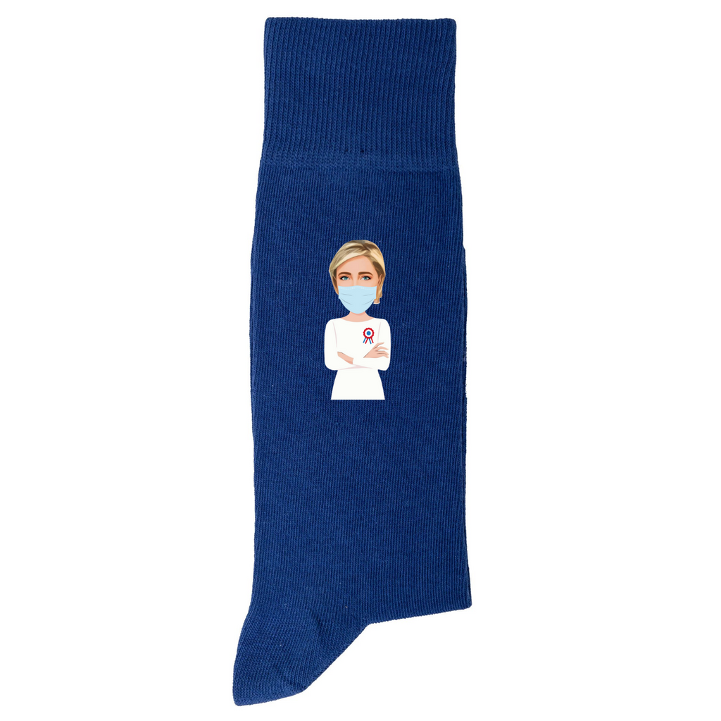 Le Pen Masquée - Chaussettes 2022 - Bleu