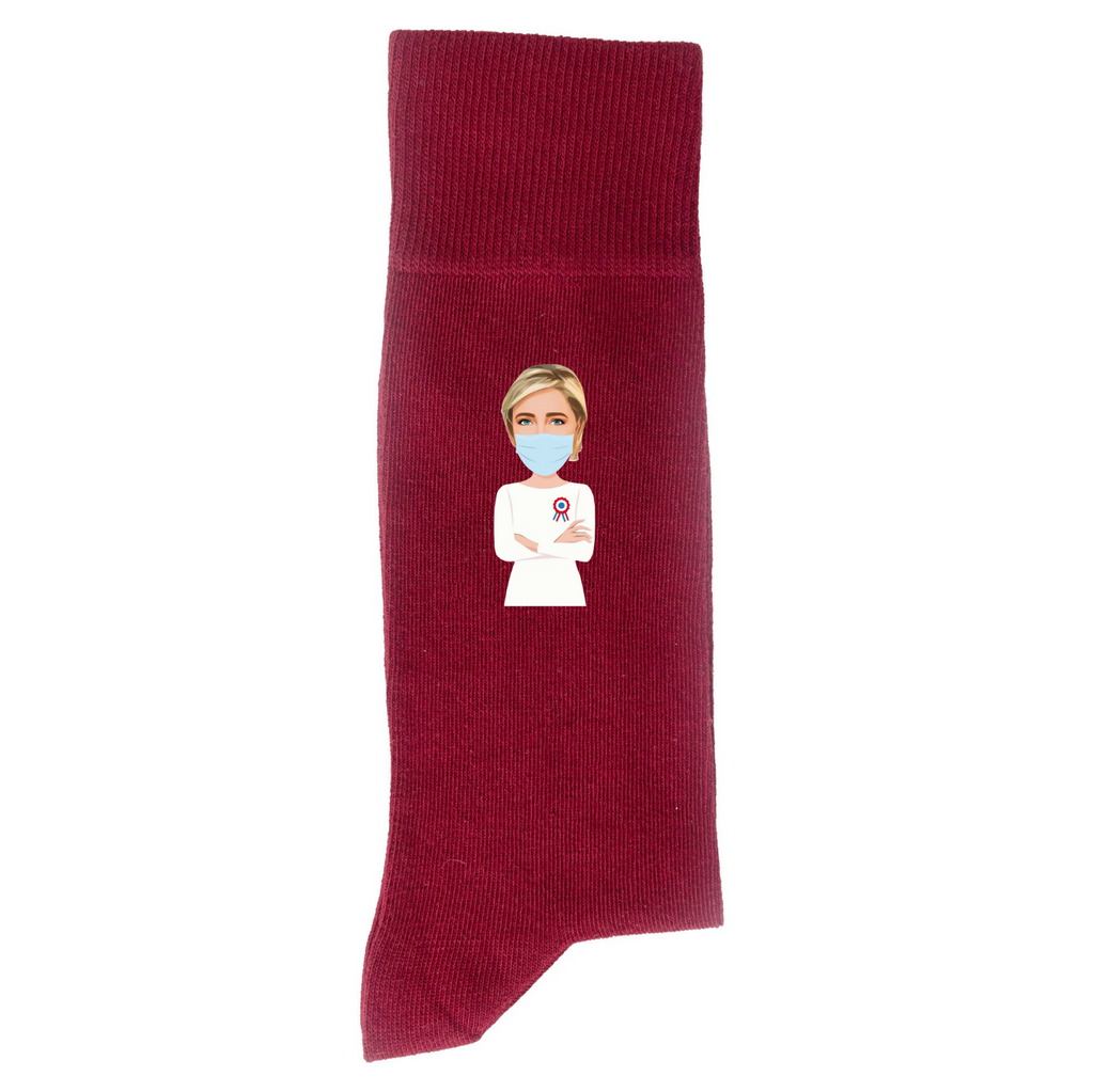 Le Pen Masquée - Chaussettes 2022 - Rouge