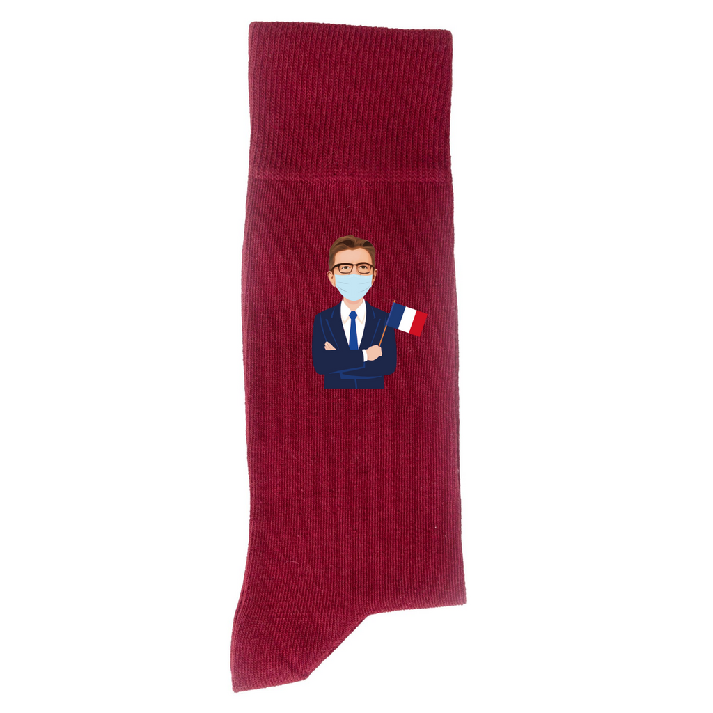 Mélenchon Masqué - Chaussettes 2022 - Rouge