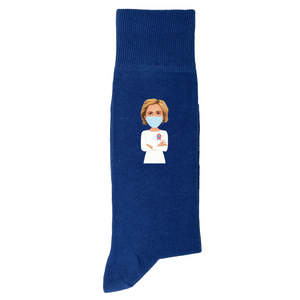 Pécresse Masquée - Chaussettes 2022 - Bleu