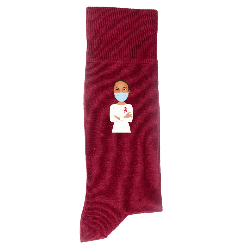 Taubira Masquée - Chaussettes 2022 - Rouge