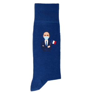 Zemmour Masqué - Chaussettes 2022 - Bleu
