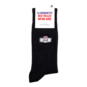 BRODERIE - LES VILLES QU'ON AIME - CHAUSSETTES LILLE