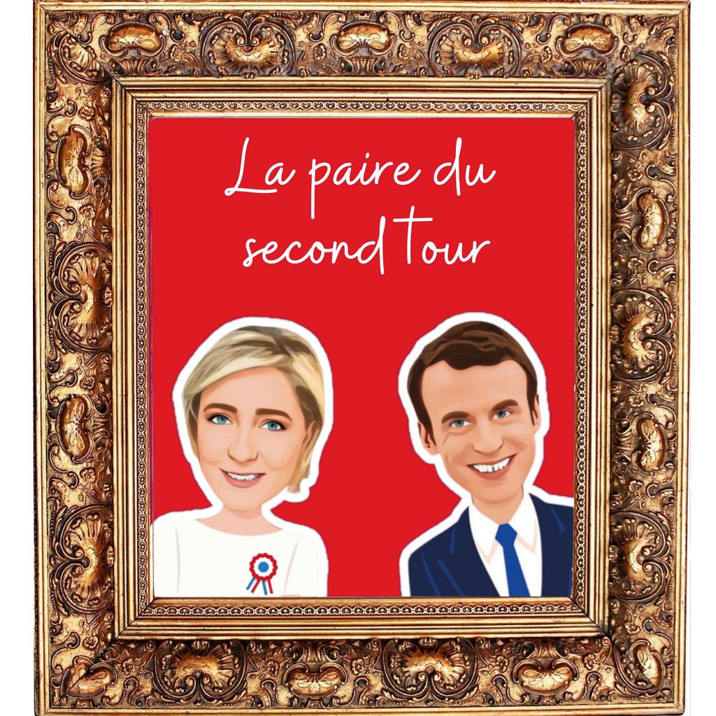 La Paire Du Second Tour - Le Pen Et Macron - Rouge