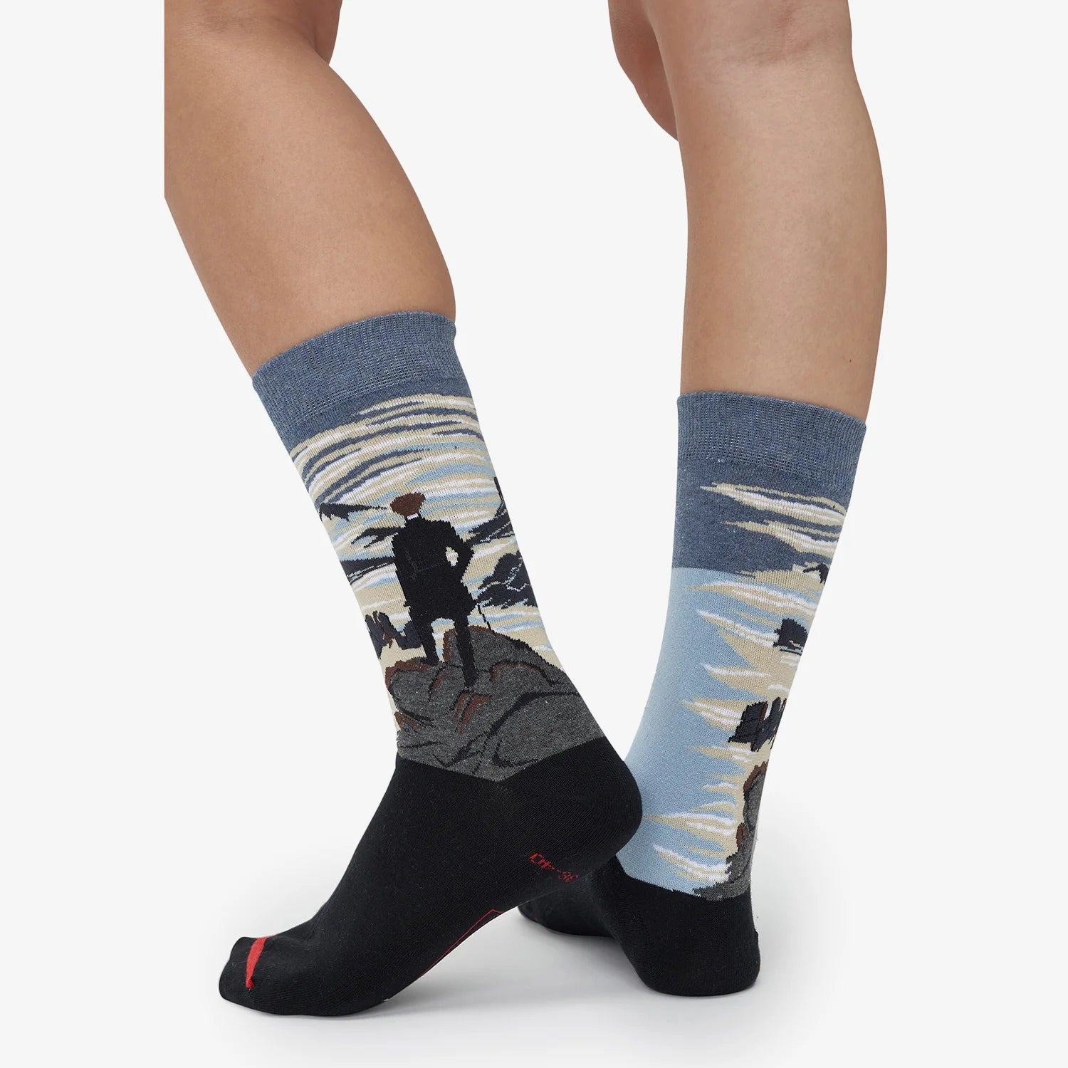 Les Artistiques - Caspar David Friedrich - Chaussettes Le Promeneur Au-dessus De La Mer De Brouillard