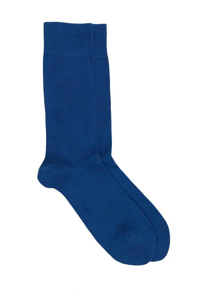 LES UNIES - CHAUSSETTES BLEU COBALT - COTON BIO - 39/45