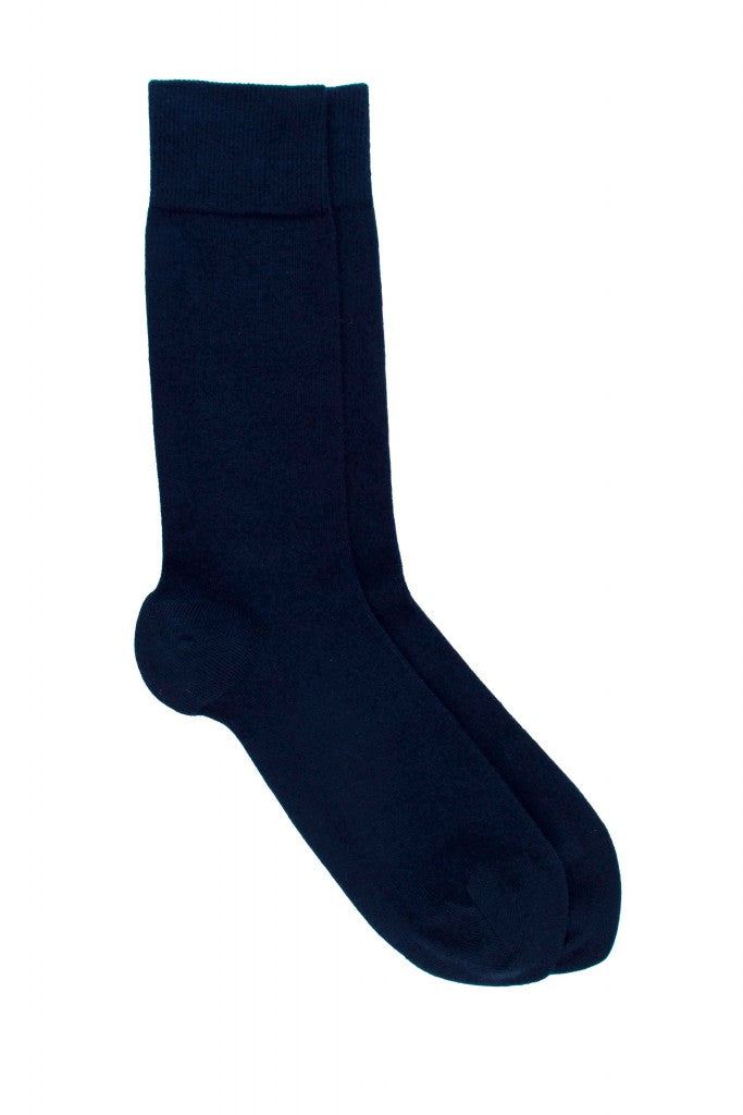 LES UNIES - CHAUSSETTES BLEU NUIT - COTON BIO - 39/45