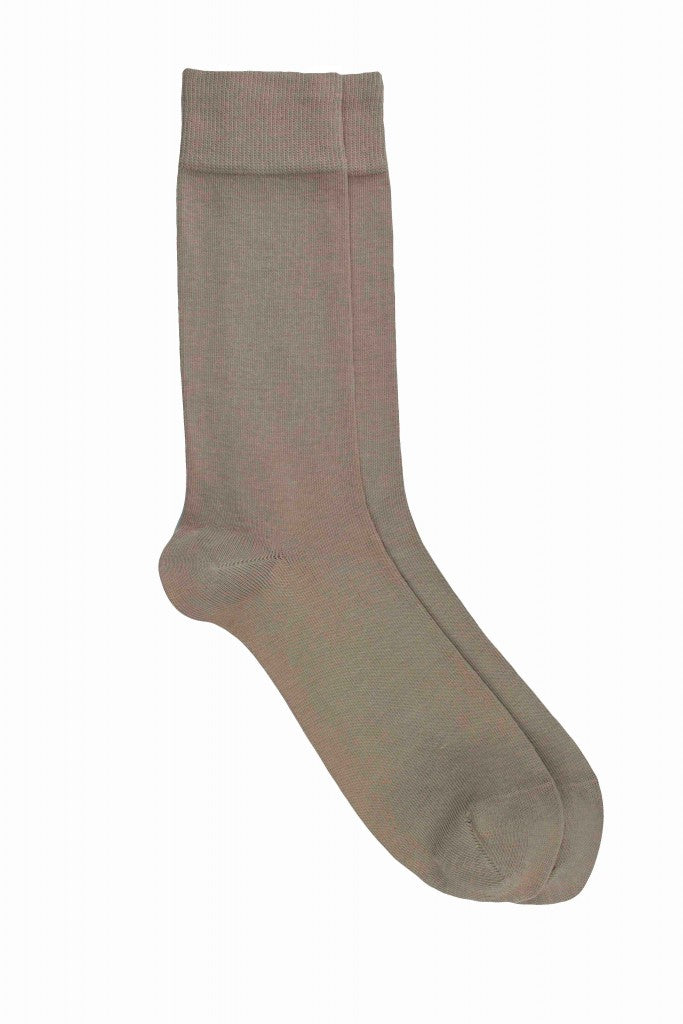 LES UNIES - CHAUSSETTES GRIS VERT - COTON BIO - 39/45