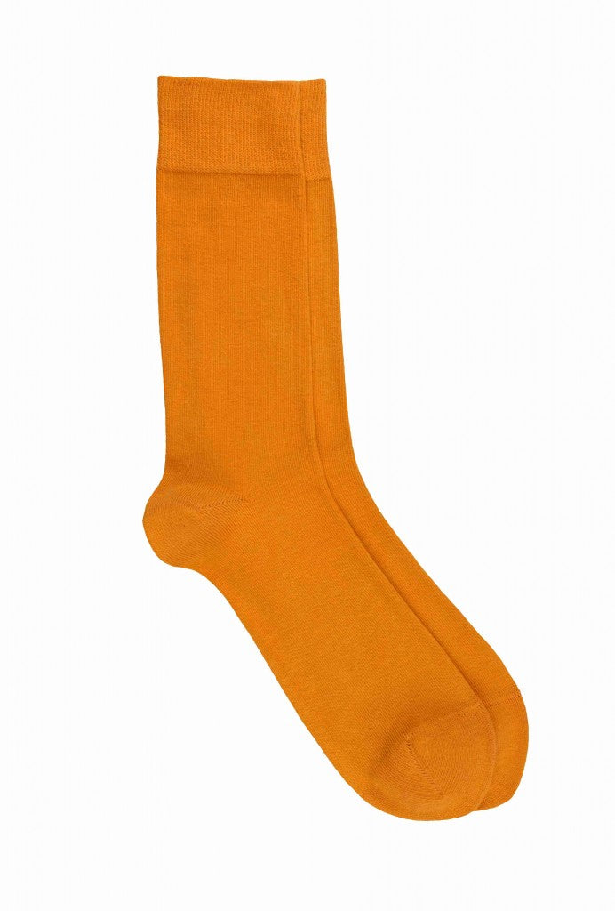 LES UNIES - CHAUSSETTES JAUNE MOUTARDE - COTON BIO - 39/45