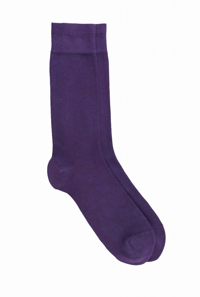 LES UNIES - CHAUSSETTES VIOLET - COTON BIO - 39/45