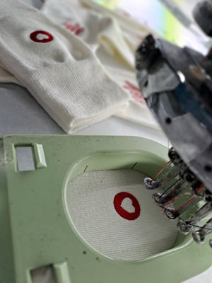Chaussettes Dépareillées Love & Coeur - Blanc Et Rouge