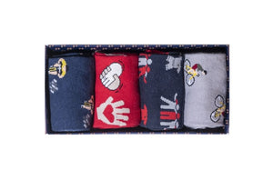 BOX CADEAU 4 PAIRES DE CHAUSSETTES - TERRITOIRE NORD - GAGNER ENSEMBLE