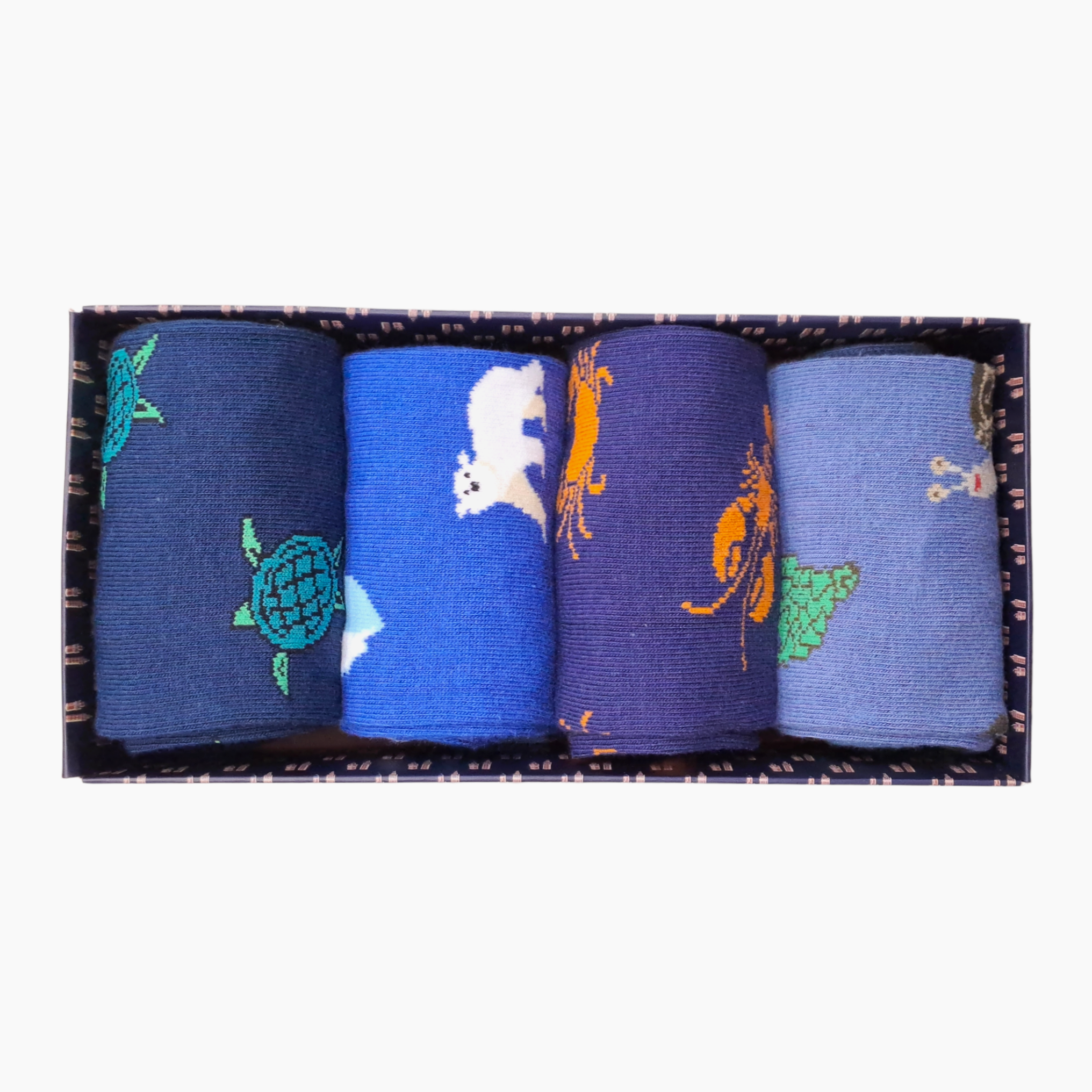 BOX CADEAU 4 PAIRES DE CHAUSSETTES - LES ANIMAUX